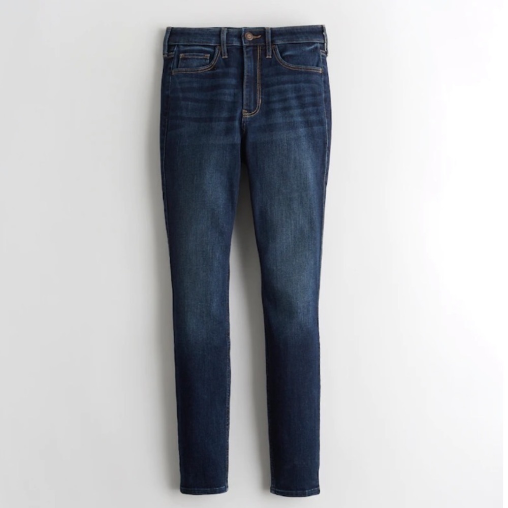 Hollister Ultra High-Rise Dark Wash Super Skinny Jeans